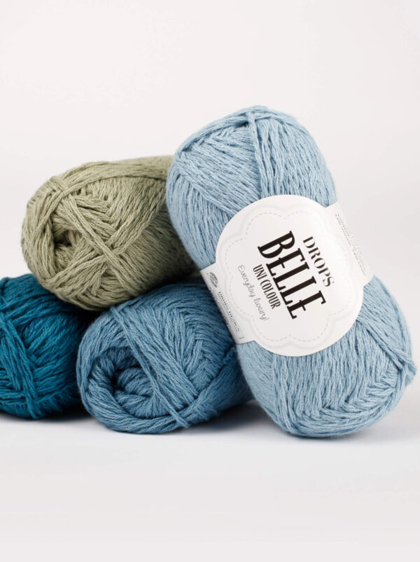 dropsbelle 04 - Siulų dama - siūlai mezgėjoms megzti kojines megztinius šalikus šalikas megztinis siūlų parduotuvė pigiausi siūlai geriausi pasiūlymai nemokama registracija - Siūlų Dama Siūlų pasaulis https://siuludama.lt Drops <strong>Sudėtis</strong>: 53 % medvilnė, 33 % viskozė, 14 % linas <strong>Svoris/ilgis</strong>: 50 g apie 120 m <strong>Rekomenduojamas virbalų dydis</strong>: 4 mm <strong>Mezgimo tankumas</strong>: 10 x 10 mm = 21 akis x 28 eilės <strong>Priežiūra</strong>: skalbti skalbimo mašinoje 30 °C