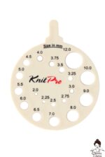 Knitpro apvali liniuotė, skirta virbalų storiui matuoti ( nuo 1 nr iki 12 nr ). Maža, tik 6 cm skersmens, neužims daug vietos

Rekomenduojame Knitpro firmos virbalams matuoti

Spalva: balta

&nbsp;