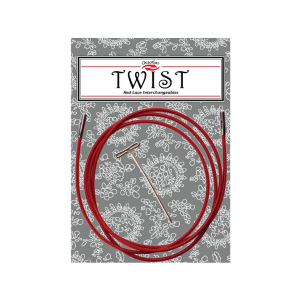 Twist Red Lace valas Chiaogoo prisukamiems virbalams - valas be atminties - nailoninis valas - prisukamų virbalų valas - raudonas virbalų valas - siulu dama