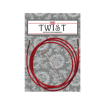 Twist Red Lace valas Chiaogoo prisukamiems virbalams - valas be atminties - nailoninis valas - prisukamų virbalų valas - raudonas virbalų valas - siulu dama
