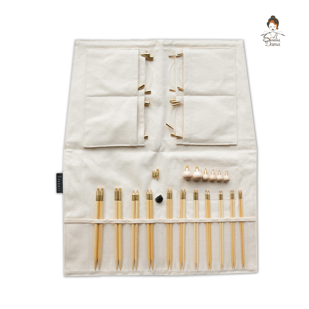 11 dydziu Shirotake SEEKNIT Premium set2 prisukamu bambuko virbalu rinkinys - SIULUDAMA