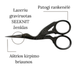 seeknit astrios zirkles juodos gerves 9 cm siulu dama zirkles siuvinetojoms rankdarbiams