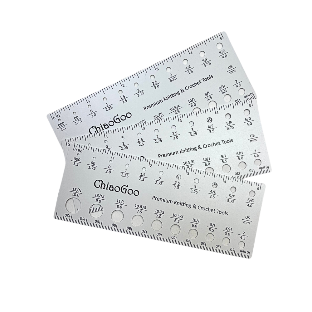 Chiaogoo liniuotė 15 cm siuludama - liniuote virbalu storiui matuoti