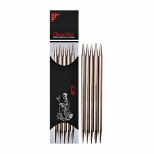20 cm Chiaogoo virbalai kojinėms megzti kojininiai virbalai metaliniai siulu dama lengvi virbalai nepavargsta rankos