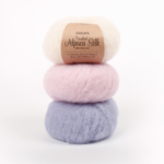 drops brushed alpaca silk megztukas moteriskas pukuotas alpakos ir silko megztinis svelnus megztinis