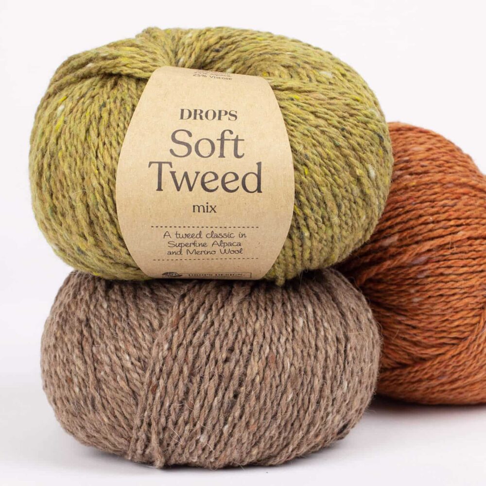 drops soft tweed 50 % merino vilna 25 % alpaka 25 % viskoze su smulkiais veltais tvido burbuliukais lengvi siulai siulai vaikams suaugusiems mezgimo siulai rudens ziemos sezonui siulu dama