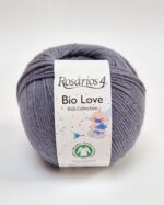 ROSARIOS4 - BIO LOVE 22 PILKA- 100% medvilnė - organiška medvilnė - sertifikuota - vaikams - vasariniams mezginiams - megzti mezgimo mašina - ploni - minkšti - megztiniams - sknelėms - nėrimui - Siūlų dama - Šiauliai