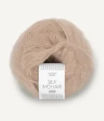 SANDNES GARN - SILK MOHAIR - 3021 - 57 % mohera, 28 % vilna, 15 % šilkas - kokybiški siūlai - mezgimo siūlai - skaroms -megztukams - šilti siūlai - Norvegiška vilna - Siūlų dama