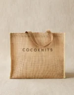 COCOKNITS - DŽIUTO KREPŠYS - patogus - daugkartinis - talpus - mezginiams susidėti - ekologiškas - suįrantis - medvilnės rankenos - aukštos kokybės - stilingas krepšys - 38 cm x 31 cm x 13 cm - Šiauliai - Siūlų dama