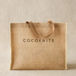 COCOKNITS - DŽIUTO KREPŠYS - patogus - daugkartinis - talpus - mezginiams susidėti - ekologiškas - suįrantis - medvilnės rankenos - aukštos kokybės - stilingas krepšys - 38 cm x 31 cm x 13 cm - Šiauliai - Siūlų dama