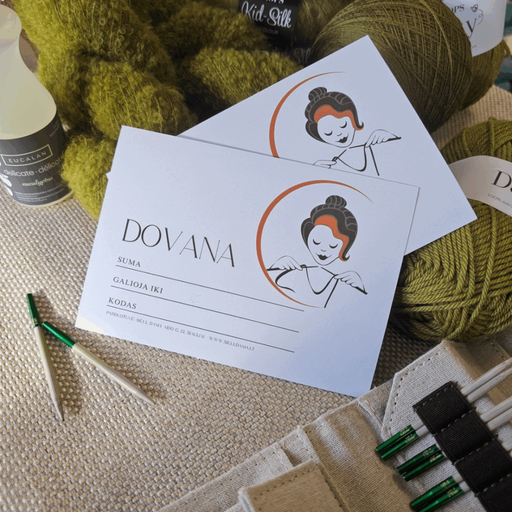 20€ Popierinis Dovanų kuponas Siūlų Dama