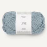 Line siulai 6531 ledo melyna siulu dama 53 % medvilne, 33 % viskoze, 14 % linas megztukams vaikams pledams suknelems sijonams palaidinems mezgimo nerimo siulai vasariniai siulai Siulu dama norvegiski siulai