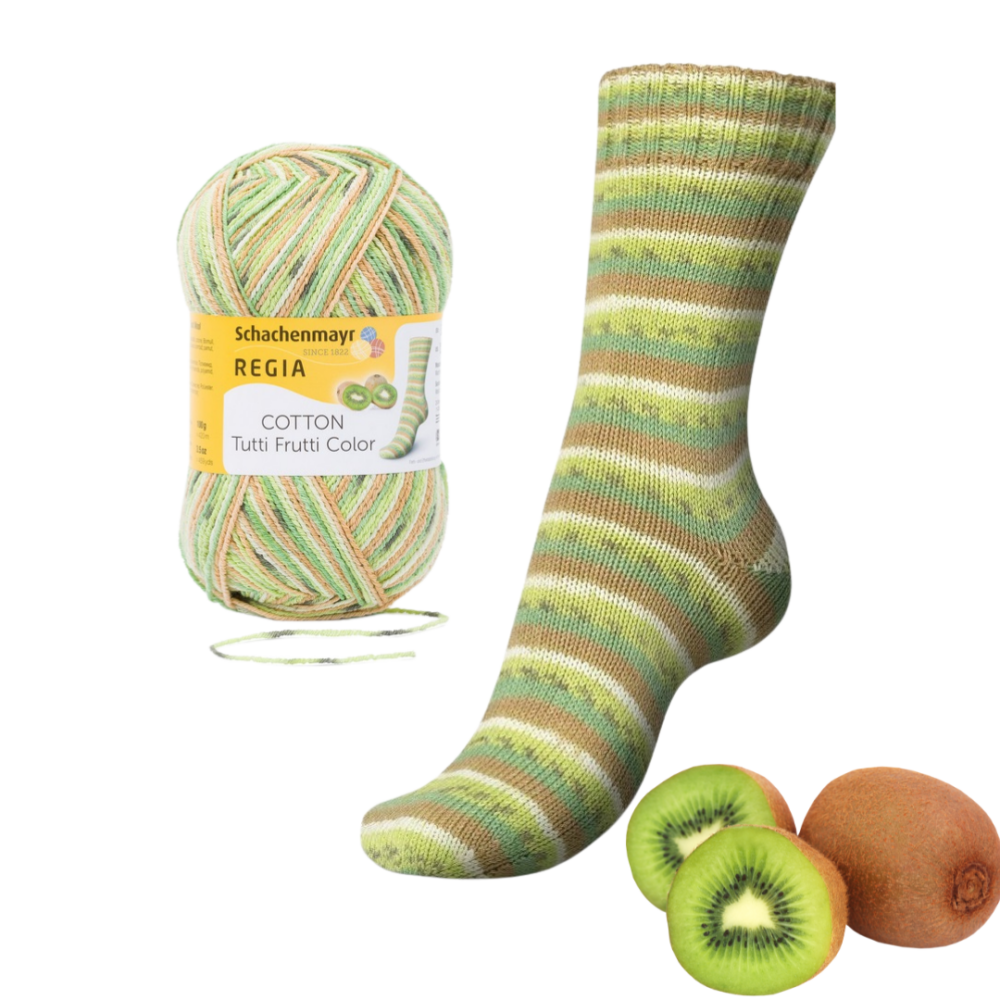 kivis 02418 Regia Tutti Fruti siuludama siulai kojinems kojininiai siulai margi siulai ploni siulai stori siulai mezgimo siulai mezgimui tuti fruti regia siulai