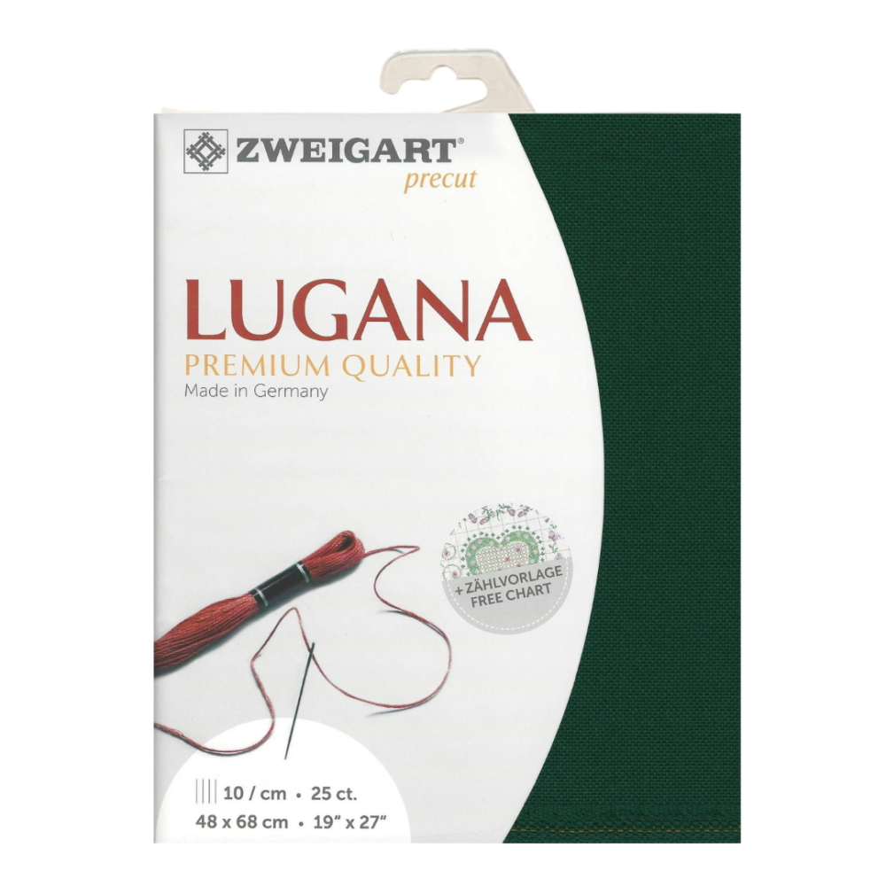 lugana 3835-647 25ct siuvinejimo medziaga zalia 52% medvilne 48% modalas siulu dama