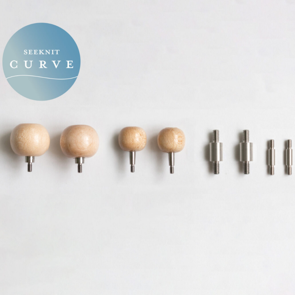 Seeknit-Curve-prisukamu virbalu priedai - nerudijantis plienas - siuludama - antgaliai - sujungejas