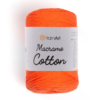 800 neoninė oranžinė Macrame Cotton