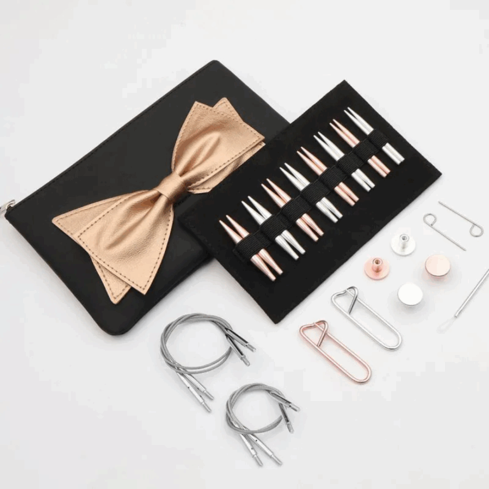 5 cm KnitPro Mini Bouquet metalinių prisukamų virbalų rinkinys