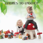 Žaisliuku nerimo knyga Gnomu amigurumi zasliuku nerimas vaikiski nerti zaislai vasariniai neriniai Siulu dama Gnomes to Crothet Anja Toonen Haakpret