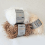 Merilyn Merinos Gazzal merino vilnos poliamido siulai mezgimui pukuoti kailiniai siulai megztukams pledams pagalvelems zaisliuku mezgimas nerimas siulu dama