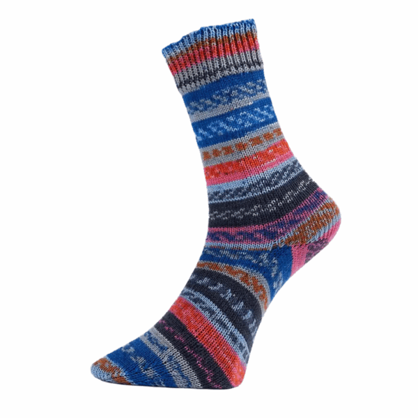 Fjord Socks Puzzle Pro Lana 75% avies vilna 25Į poliamidas siulai kojinems megzti margi siulai norvegiski skandinaviski rastai ploni siulai kojinems megztukams kepurems skarelems Siulu dama
