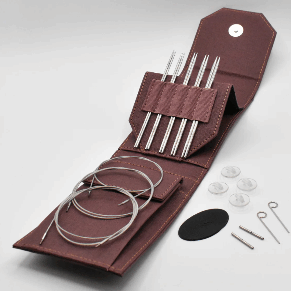 Lykke Flight Mini 13 cm virbalai metaliniai virbalai plieniniai prisukami virbalai smailus astrus virbalai virbalu rinkinys Nepalas Siulu dama mezgimo priemones