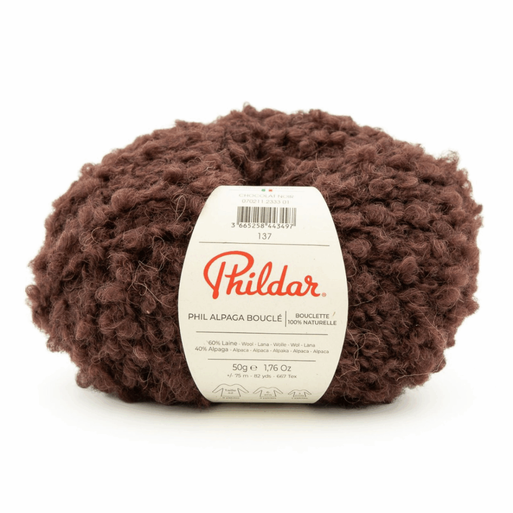 Phildar- Apaga boucle - bukile siulai - siulai mezgimui su kilpelemis - fakturiniai siulai - siulai vaikams - alpakos vilna - bukle alpaka - siulai megztiniams - kudikiu kepurems megzti-vilnos siulai-Phildar-Siulu dama