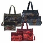 Mesh Tote della q mezgeju krepsys rankine lengvas krepsys mezgejams priedai mezgimui bordo zalios melynos violetines spalvos tvirtas krepsys priemonems siulu dama kelioninis krepsys mezgimui siuvinejimui