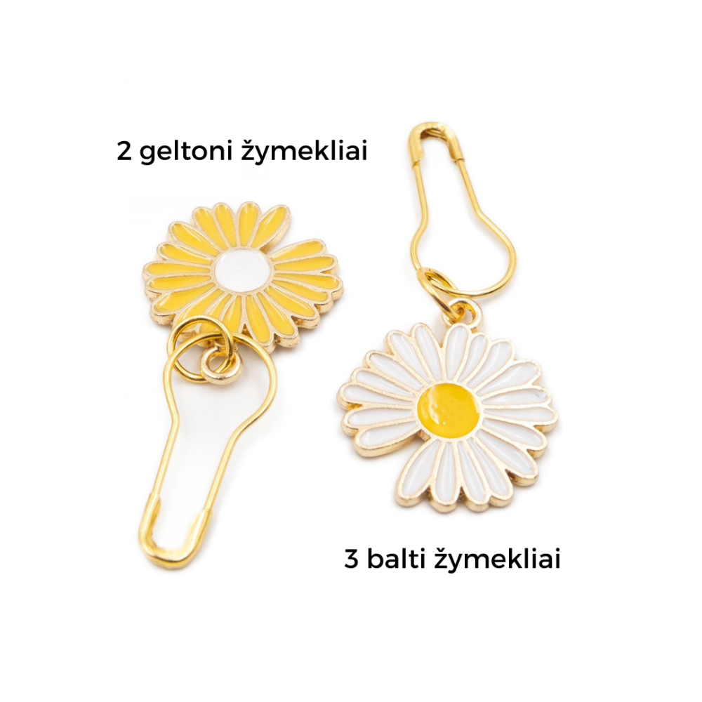 akiu zymekliai mezgimui siulu dama geles mezginio akių eilių žymekliai