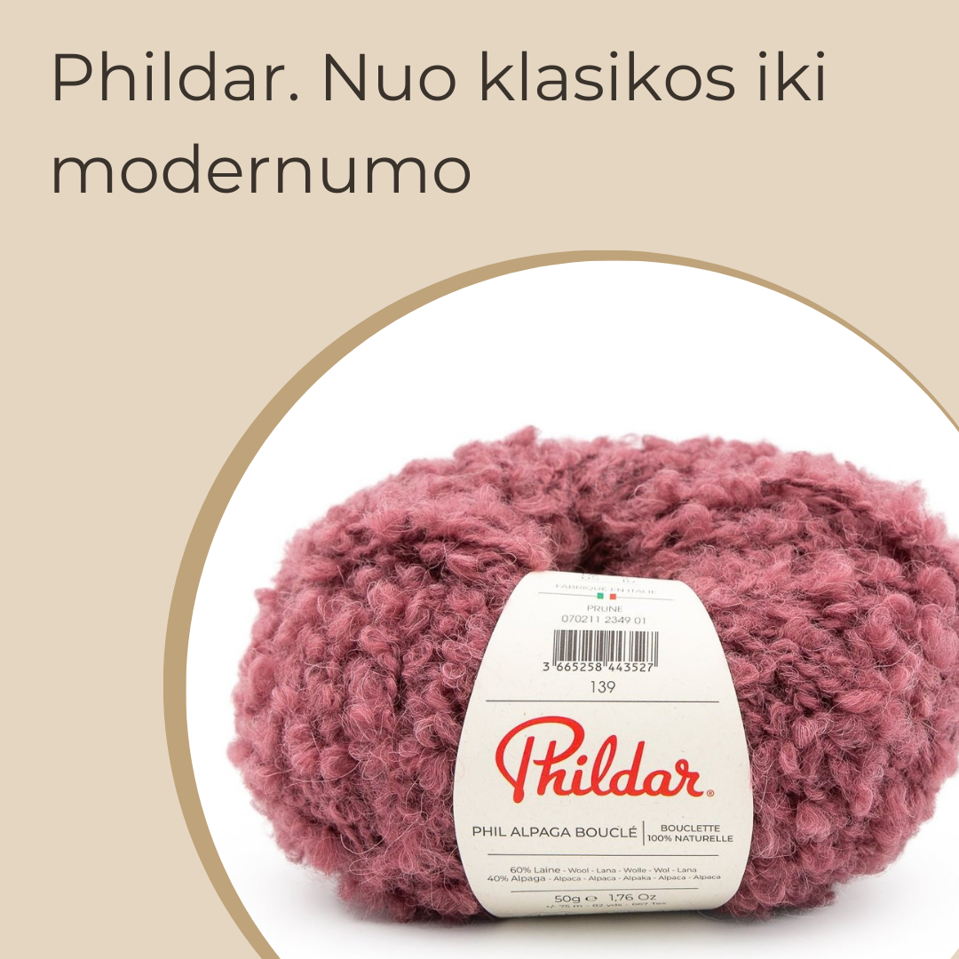 Phildar straipsniai. Apie phildar siūlus. Prancuziski siulai