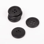 Juodos matinės sagos DROPS klasikines sagos lengvos sagos neblizgios 15 mm 20 mm 23 mm dydzio sagos Siulu dama sagos megztikam vaikams zaislams