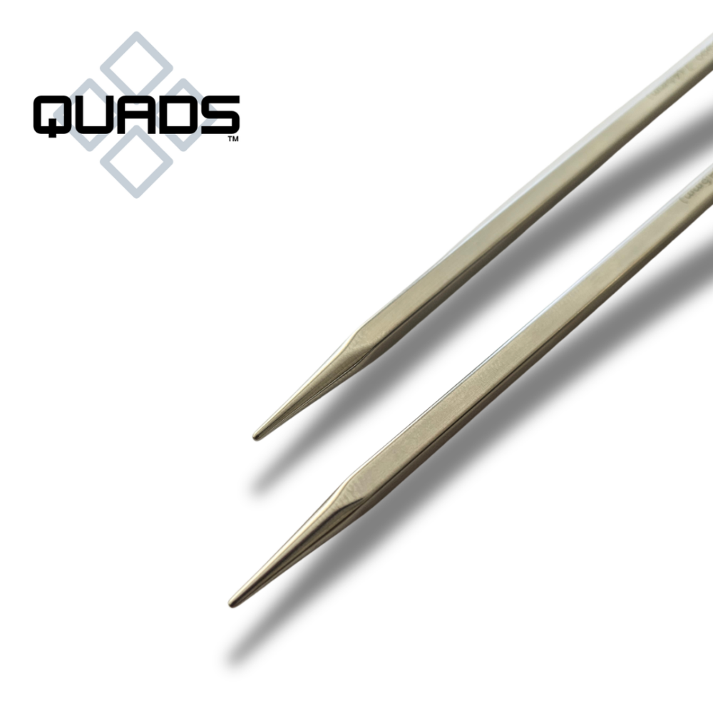Chiaogoo Quads 13 cm kvadratiniai prisukami metaliniai virbalai smailus virbalai kokybiskos mezgimo priemones nerudijancio plieno virbalai metaliniai virbalai tikslus lengvi virbalai mezgimo priemones Siulu dama