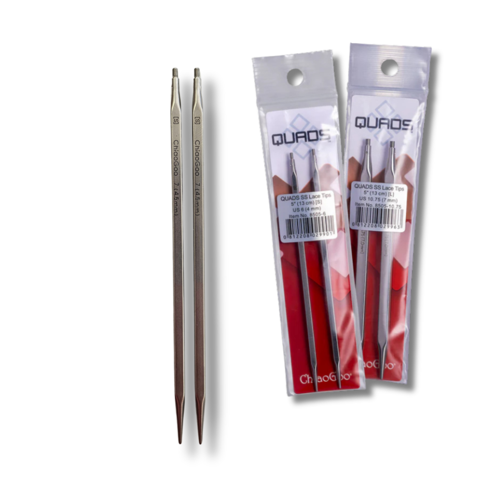 Chiaogoo Quads 13 cm kvadratiniai prisukami metaliniai virbalai smailus virbalai kokybiskos mezgimo priemones nerudijancio plieno virbalai metaliniai virbalai tikslus lengvi virbalai mezgimo priemones Siulu dama