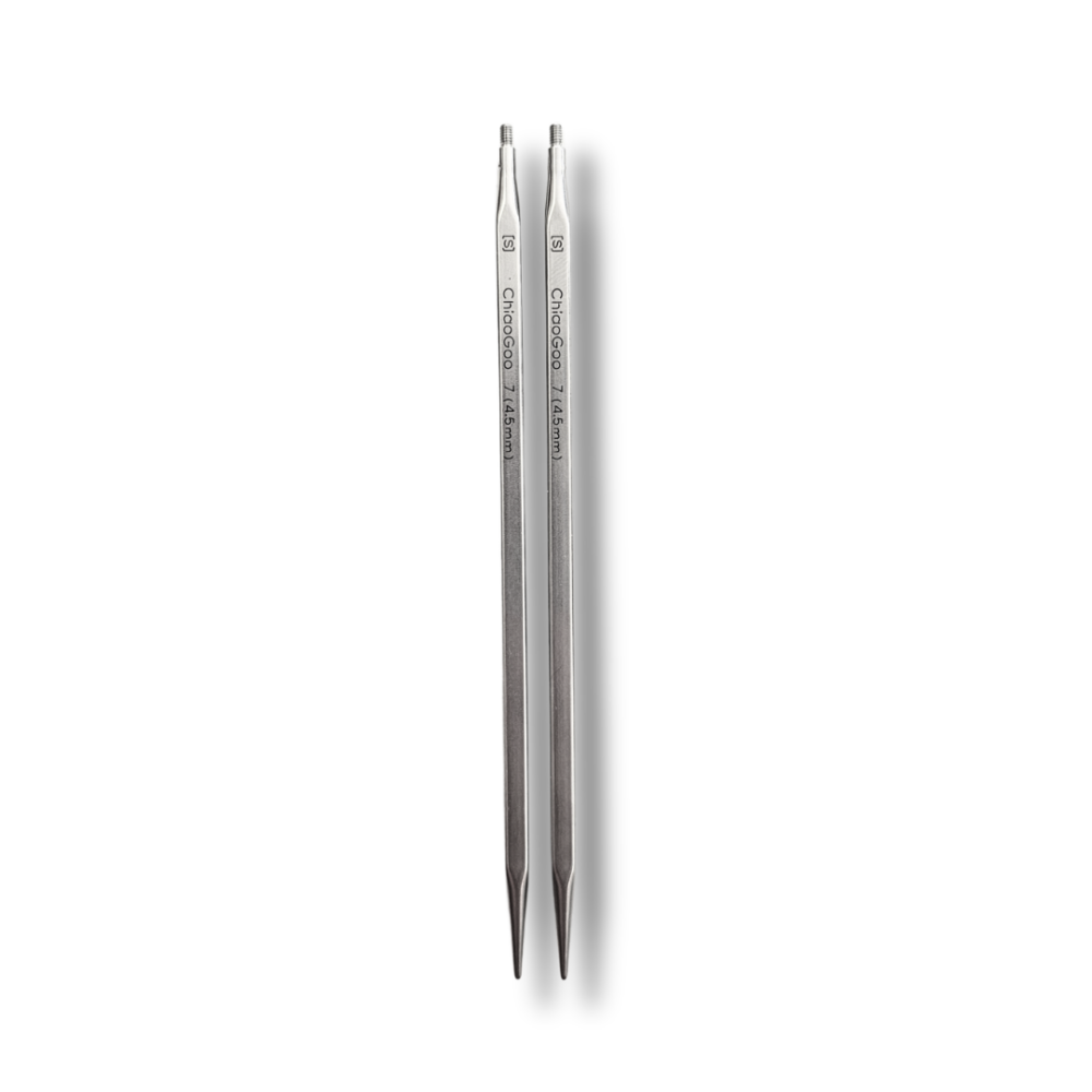 Chiaogoo Quads 13 cm kvadratiniai prisukami metaliniai virbalai smailus virbalai kokybiskos mezgimo priemones nerudijancio plieno virbalai metaliniai virbalai tikslus lengvi virbalai mezgimo priemones Siulu dama