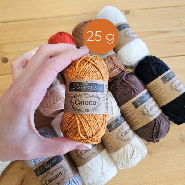 Scheepjes Catona Minis siulu rinkinys nerimui mezgimui kurybinis , siulai po 25 g, spalvotu siulu rinkinys medvilne merserizuota 100% medvilne zaislu nerimui, amigurumi, papuosalu gamybai Siulu dama
